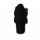 Escarpin pour femmes avec courroie salomé en daim noir talon 9 - Pointures disponibles:  31, 32, 33, 34, 42, 43, 44, 45, 46, 47
