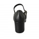 Escarpin pour femmes avec courroie en cuir noir talon carré 6 - Pointures disponibles:  32, 33, 34, 42, 44, 47