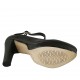 Zapato de salon a punta para mujeres con correa y plataforma en piel de color negro tacon 10 - Tallas disponibles:  31, 32, 33, 34, 42, 43, 45, 46, 47