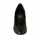 Decolté da donna a punta tonda in pelle nera tacco 6 - Misure disponibili: 31, 32, 33, 34, 45, 46, 47