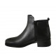 Bottines pour femmes avec fermetures éclair en cuir noir talon 4 - Pointures disponibles:  43, 44, 45, 46