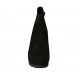 Woman's ankle boot with platform and zipper in black suede wedge heel 9 - Available sizes:  31, 33, 34, 42, 43, 44, 45