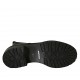 Bottines pour femmes avec lacets et fermeture éclair en cuir noir talon 4 - Pointures disponibles:  42, 43, 44, 45, 46