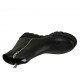 Woman's ankle boot with two zippers in black leather wedge heel 3 - Available sizes:  33, 34, 42, 43, 44, 45, 46