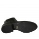 Stivaletto da donna in pelle nera con fasce elastiche tacco 3 - Misure disponibili: 33, 34, 43, 44, 45, 46