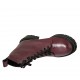 Bottines pour femmes avec lacets et fermeture éclair en cuir bordeaux talon 4 - Pointures disponibles:  34, 43, 44, 45, 46