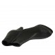 Woman's ankle boot with zipper and platform in black leather with heel 10 - Available sizes:  31, 32, 33, 34, 42, 43, 46, 47