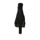 Stivaletto da donna con cerniera e plateau in camoscio nero con tacco 10 - Misure disponibili: 31, 32, 33, 34, 42, 43, 44, 45, 46, 47