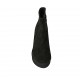 Stivaletto da donna con cerniera e plateau in camoscio nero con tacco 10 - Misure disponibili: 31, 32, 33, 34, 42, 43, 44, 45, 46, 47