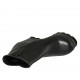 Botines para mujer con plataforma y cremallera en piel de color negro cuña 9 - Tallas disponibles:  31, 32, 33, 34, 42, 43