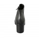 Stivaletto da donna a punta tonda con cerniera in pelle nera tacco 6 - Misure disponibili: 31, 32, 44, 45, 46