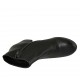 Stivaletto da donna a punta tonda con cerniera in pelle nera tacco 6 - Misure disponibili: 31, 32, 44, 45, 46