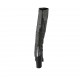 Bota para mujer con cremallera en piel negra tacon 9 - Tallas disponibles:  33, 42, 43