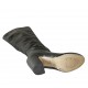 Bottes pour femmes avec fermeture éclair en cuir noir talon 9 - Pointures disponibles:  33, 42, 43