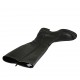 Stivale da donna con cerniere in pelle colore nero tacco 3 - Misure disponibili: 42, 43, 44, 45, 46, 47