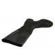 Woman's boot with elastic bands in black leather heel 3