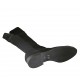 Bottes pour femmes en daim et tissu élastique noir talon 3 - Pointures disponibles:  43, 45, 46, 47