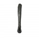 Stivale da donna in pelle e tessuto elasticizzato nero tacco 3 - Misure disponibili: 43, 46, 47
