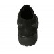 Woman's shoe in black suede and printed leather heel 3 - Available sizes:  43, 44, 45