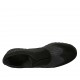 Scarpa accollata da donna in camoscio e pelle stampata nera tacco 3 - Misure disponibili: 43, 44, 45