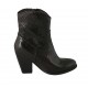 Bottine Texan pour femmes avec fermeture éclair en cuir imprimé bordeaux talon 8 - Pointures disponibles:  32, 33, 34, 42, 43, 45