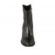 Stivaletto texano da donna con cerniera in pelle stampata bordeaux tacco 8 - Misure disponibili: 32, 33, 34, 42, 43, 45