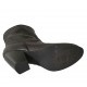 Bottine Texan pour femmes avec fermeture éclair en cuir imprimé bordeaux talon 8 - Pointures disponibles:  32, 33, 34, 42, 43, 45