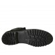 Stivaletto da donna con cerniera in camoscio e pelle nera tacco 3 - Misure disponibili: 42, 43, 44, 45, 46