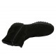Stivaletto da donna con cerniera in camoscio e pelle nera tacco 3 - Misure disponibili: 42, 43, 44, 45, 46