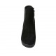 Bottines pour femmes avec fermeture éclair et plateforme en daim noir et imprimé tacheté talon 9 - Pointures disponibles:  32, 33, 34, 42, 43, 44, 46