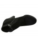 Bottines pour femmes avec fermeture éclair et plateforme en daim noir et imprimé tacheté talon 9 - Pointures disponibles:  32, 33, 34, 42, 43, 44, 46