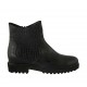 Stiefelette mit Reissverschluss aus schwarzem Leder und bedrucktem Leder Absatz 3 - Verfügbare Größen:  42, 43, 44, 45, 46