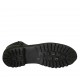Botin con cremallera para mujer en piel negra tacon 3 - Tallas disponibles:  42, 43, 44, 45, 46