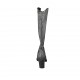 Bota tejana para mujer con cremallera en piel imprimida gris tacon 8 - Tallas disponibles:  33, 34, 42, 43, 44