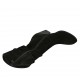 Woman's boot with zipper in black suede heel 8