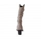 Bottes pour femmes avec fermeture éclair en daim gris tourterelle talon 8 - Pointures disponibles:  33, 34, 42, 43, 44, 45