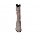 Bottes pour femmes avec fermeture éclair en daim gris tourterelle talon 8 - Pointures disponibles:  33, 34, 42, 43, 44, 45