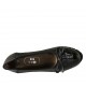 Escarpin pour femmes avec noeud en cuir et cuir imprimé noir talon 6 - Pointures disponibles:  32, 33, 34, 42, 43, 44, 45