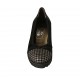 Woman's pump with bow in plaid black and grey suede heel 6 - Available sizes:  32, 33, 34, 43, 44