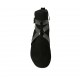 Stivaletto da donna con cerniera e fibbia in camoscio e vernice nera tacco 7 - Misure disponibili: 32, 33, 34, 42, 43, 44