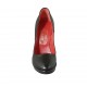 Escarpin pour femmes en cuir noir avec plateforme talon 11 - Pointures disponibles:  31, 32, 33, 42, 44, 47