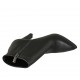 Botines a punta para mujer con cremallera en piel negra tacon 10 - Tallas disponibles:  42, 44, 46