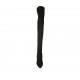 Woman's over-the-knee boot in black suede with half zipper heel 10