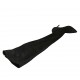 Stivale sopra al ginocchio da donna in camoscio nero con mezza cerniera tacco 10 - Misure disponibili: 42, 43, 46, 47