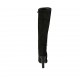 Woman's boot in black suede with accessory and zipper heel 10 - Available sizes:  32, 34, 42, 43, 44, 47