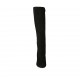 Woman's boot in black suede with accessory and zipper heel 10 - Available sizes:  32, 34, 42, 43, 44, 47