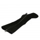 Woman's boot in black suede with accessory and zipper heel 10 - Available sizes:  32, 34, 42, 43, 44, 47