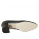 Zapato de salon redondeado para mujer en piel azul tacon 5 - Tallas disponibles:  32, 33, 34, 43, 44, 45