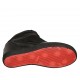 Scarpa stringata da donna con cerniera in pelle, vernice e camoscio nero zeppa 6 - Misure disponibili: 33, 34
