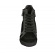 Scarpa stringata da donna con cerniere in pelle, vernice e camoscio nero zeppa 6 - Misure disponibili: 32, 33, 34